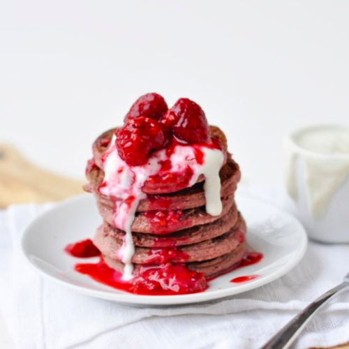 Healthy Raspberry Pancakes — Jackie Bowkers Global Feel Better Institute Shop 1142