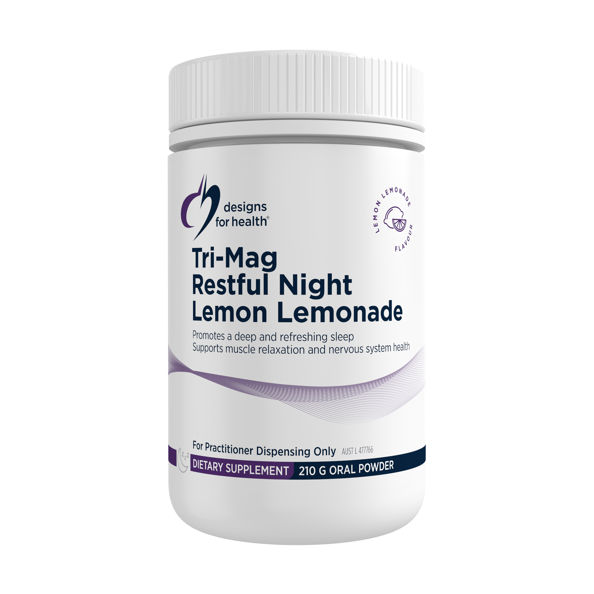 Designs for Health Tri-Mag Restful Night Lemon Lemonade 210g