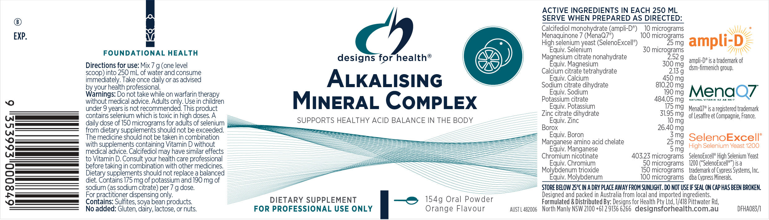Alkalising Mineral Complex