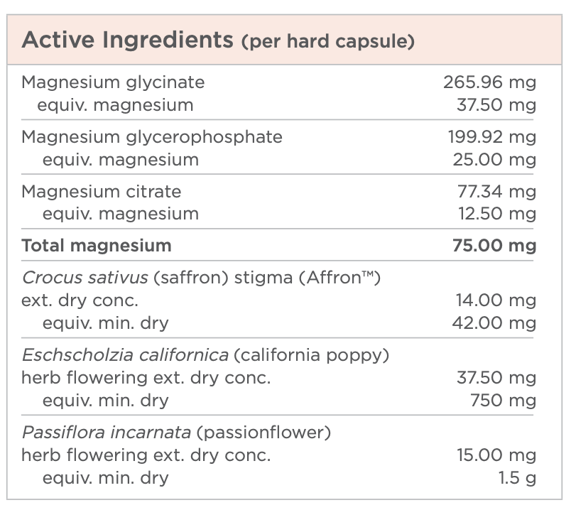 Designs for Health Tri-Mag Restful Night 60 Cap